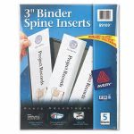 Avery Custom Binder Spine Inserts, 3" Spine Width, 15 Inserts (AVE89109)