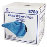 12" DuraWipe Creped Blue Rags - 250 rags per Carton (CHI 8788)