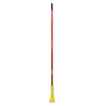 Rubbermaid H246 Gripper Fiberglass Mop Handle, 60", Red/Yellow (RCPH246RED)
