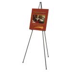 Heavy-Duty Adjustable Instant Easel Stand, 15" to 63" High, Steel, Blk (QRT27E)