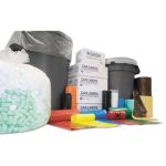 60 Gallon Clear Trash Bags, 38x60, 16mic, 200 Bags (IBSS386016N)