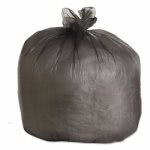 Boardwalk 45 Gallon Black Trash Bags, 40x46, 19mic, 150 Bags (BWK404622BLK)