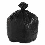 33 Gallon Black Garbage Bags, 33x39, 1.6mil, 100 Bags (BWK 520)