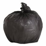 4 Gallon Black Garbage Bags, 17x17, 0.35mil, 1000 Bags (BWK1717L)
