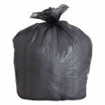 Boardwalk 56 Gallon Black Trash Bags, 43x47, 19mic, 150 Bags (BWK434722BLK)