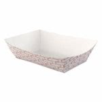 Boardwalk Paper Food Baskets, 2.5lb Cap, Red/White, 500/Carton (BWK30LAG250)