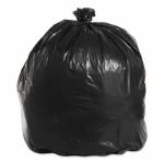 45 Gallon Black Garbage Bags, 40x46, 1.6mil, 100 Bags (BWK521)