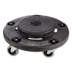 Rubbermaid Brute Dolly for 20-55 Gallon Round Trash Cans, Black (RCP 2640 BLA)
