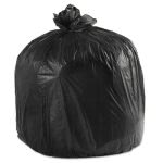 45 Gallon Black Garbage Bags, 40x46, 0.6mil, 100 Bags (BWK4046H)