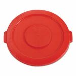 Rubbermaid 2631 Brute 32 Gallon Round Trash Container Lid, Red (RCP2631RED)