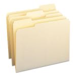 Smead File Folders, 1/3 Cut Assorted, Letter, Manila, 100 per Box (SMD10330)
