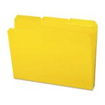 Smead Waterproof File Folders, 1/3 Tab, Letter, Yellow, 24 Folders (SMD10504)