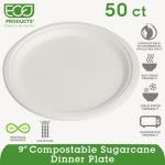 Eco-Products 9" Compostable Plate, 50 Plates/Pack (ECOEPP013PK)