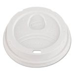 Dixie Plastic Dome Drink-Thru Lids, White, 100 Lids (DXED9542PK)