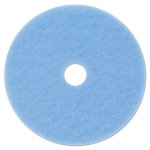 3m Sky Blue Hi-Performance Burnish Pad 3050, 20" dia, 5/Carton (MMM59825)