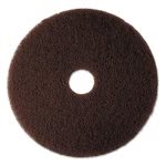 3M Brown 20" Floor Stripping Pad 7100, Synthetic Fiber, 5 Pads (MMM08448)