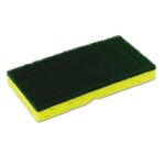 Continental Medium-Duty Scrubber Sponge, Yellow/Green, 40 Sponges (CMCSS652)