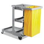 Boardwalk Janitor Cart, Three-Shelf, 22 x 44 x 38, Gray (BWKJCARTGRA)