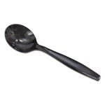 Dixie Plastic Heavyweight Black Soup Spoons, 5-3/4", 1000 Spoons (DXESH517)