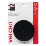 Velcro Sticky-Back Hook and Loop Fastener Tape with Dispenser, Black (VEK90086)