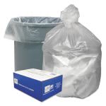 45 Gallon Clear Trash Bags, 40x46, 10 mic, 250 Bags (WBIGNT4048)