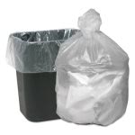 16 Gallon Clear Trash Bags, 24x31, 5 mic, 1000 Bags (WBIGNT2433)
