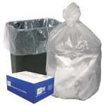 10 Gallon Clear Trash Bags, 24x24, 8mic, 1000 Bags (WBIHD24248N)