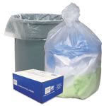 33 Gallon Natural Trash Bags, 33x40, 11mic, 500 Bags  (WBIHD334011N)