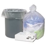 33 Gallon Clear Trash Bags, 33x40, 11mic, 100 Bags (WBIWHD3339)