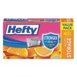 Hefty Slider Storage Bags, Storage, 40/Box, 9 Boxes (RFPR81240CT)