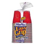 Hefty Easy Grip Disposable Plastic Party Cups, 9oz, Red, 600/Ctn (RFPC20950CT)