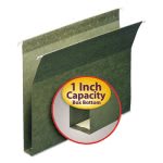 Smead 1" Capacity Box Bottom Hanging Letter File Folders, Green,25/Bx (SMD64239)