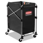 Rubbermaid 1881749 Collapsible Steel X-Cart, Black/Silver (RCP1881749)