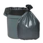 60 Gallon Gray Garbage Bags, 39x56, 1.55mil, 25 Bags (WBIPLA5525)