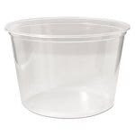 Fabri-Kal Microwavable Deli Containers, 8oz, Clear, 500/Carton