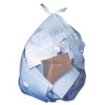 56 Gallon Clear Garbage Bags, 43x47, 1.1 Mil, 100 Bags (HERH8647SC)