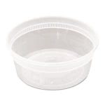 8-oz. Deli Container & Lid Combo, Clear, 240 Combos (PAC YL2508)