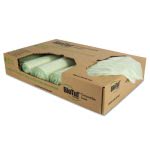 48 Gallon Compostable Garbage Bags, 48x42, 1 mil, 100 Bags (HERY8448YER01)