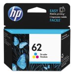 HP 62, (C2P06AN) Tri-color Original Ink Cartridge (HEWC2P06AN)