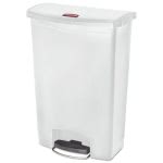 Rubbermaid 1883561 Slim Jim Resin Step-On Container, 24 gal, White (RCP1883561)
