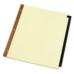Leather-Look Mylar Tab Dividers, 25 Alphabet Tabs, Letter, Set of 25 (UNV20821)
