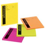 Post-it Super Sticky Message Pad, 3-7/8 x 4-7/8, Neon Lined, 4 Pads (MMM76794SS)