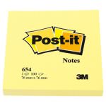 Post-it Original Notes, 3 x 3, Yellow, 100 Sheets, 12 Pads (MMM654YW)