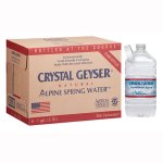 Crystal Geyser Alpine Spring Water, 1 Gallon, 12 Bottles (CGW12514CTBDL) 