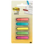 Post-it 1/2" Arrow Flags, Five Assorted Bright Colors, 100 Flags (MMM684ARR2)
