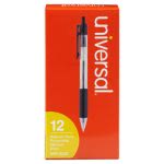 Universal Economy Retractable Ballpoint Pen, Black Ink, 12 Pens (UNV15530)
