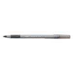 Bic Ultra Round Stic Grip Ballpoint Stick Pen, Black Ink, Dozen (BICGSMG11BK)