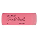 Paper Mate Pink Pearl Eraser, Medium, Latex Free, 3 Erasers (PAP70502)