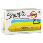 Sharpie Accent Tank Style Highlighter, Chisel Tip, Yellow, 12/Pk (SAN25005)