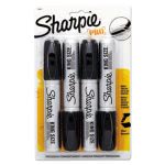 Sharpie 15661 King Size Permanent Marker, Black, 4 Markers (SAN15661PP)